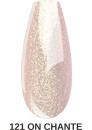 Vernis semi permanent semi-transparent, paillettes "On chante" 121, rose / nude 10 ml