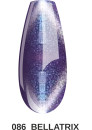 Vernis semi permanent cat eye 9d "Bellatrix"  086, 8ml violet