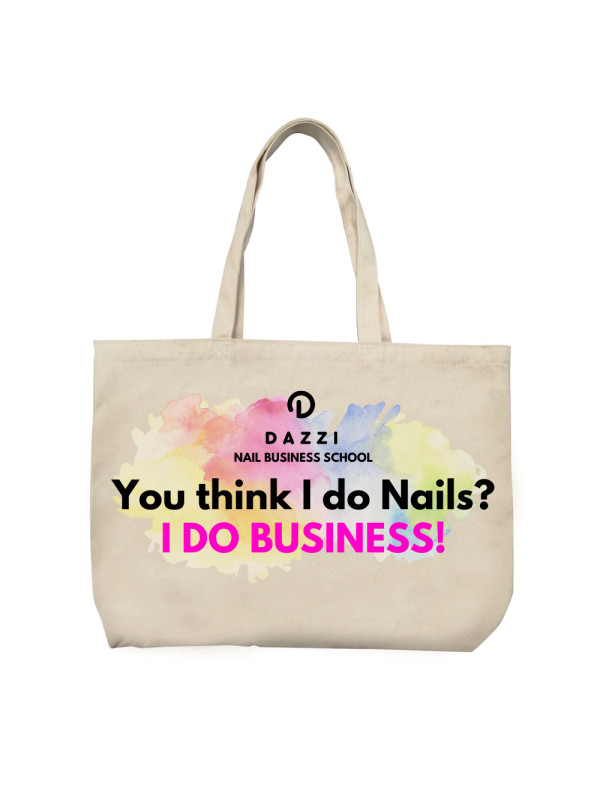 Sac cabas "I DO BUSINESS" , 30 cm x 37 cm