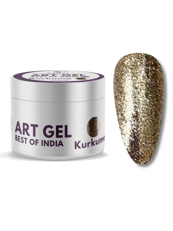 Art Gel pailleté Art Gel Best of India "Kukurma", or, 5gr