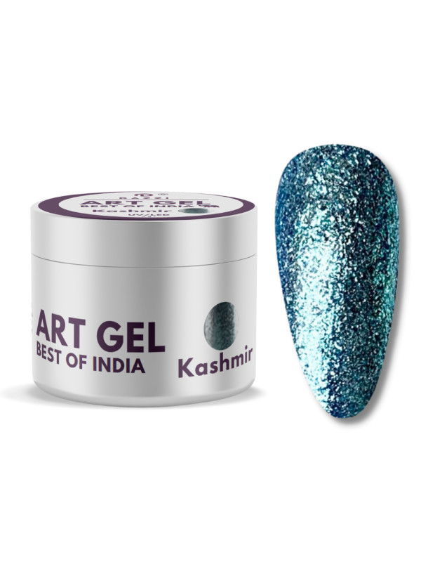 Art Gel pailleté Best of India "Kashmir", blue, 5gr