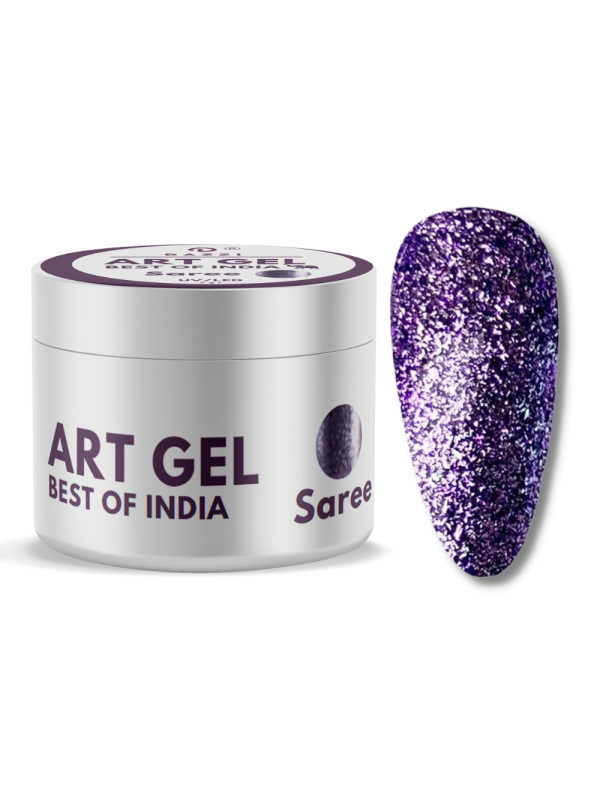 Art Glitter Gel Best of India „Saree“, lila, 5gr