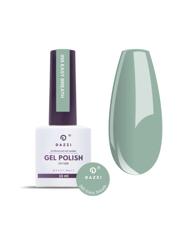 Vernis semi-permanent "Easy Breath"  055, vert, 10ml