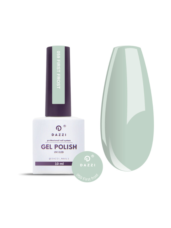 Vernis semi permanent  "First Frost" 059 10ml vert