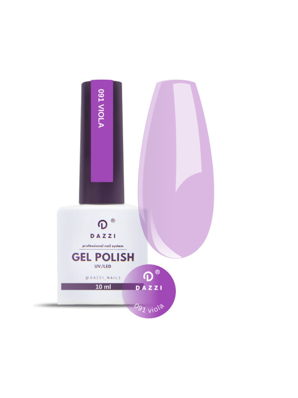 Vernis semi-permanent semi-transparent / Effet vitrail "Viola" 091,violet,  10ml