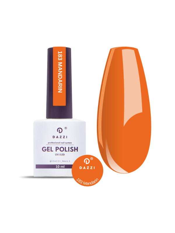 Vernis semi-permanent "Mandarin" 183, orange, 10ml