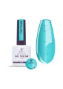 Vernis semi permanent "New Blue" 200, bleu / miettes noires, 10ml