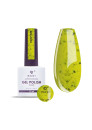 Vernis semi-permanent "Jello" 202, jaune / miettes noires, 10ml