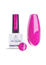 Vernis semi-permanent "Electric Pink" 203, rose / miettes noires, 10ml