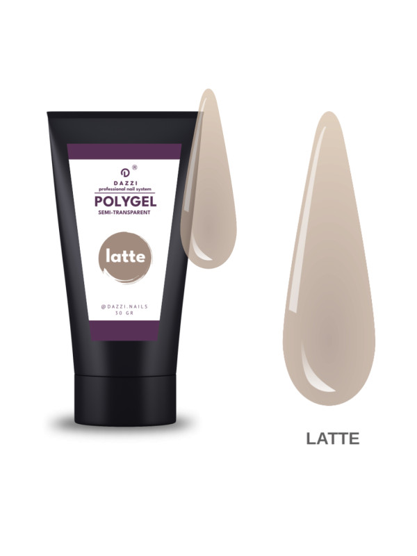 Art polygel semi-transparent "Latte", 30 gr