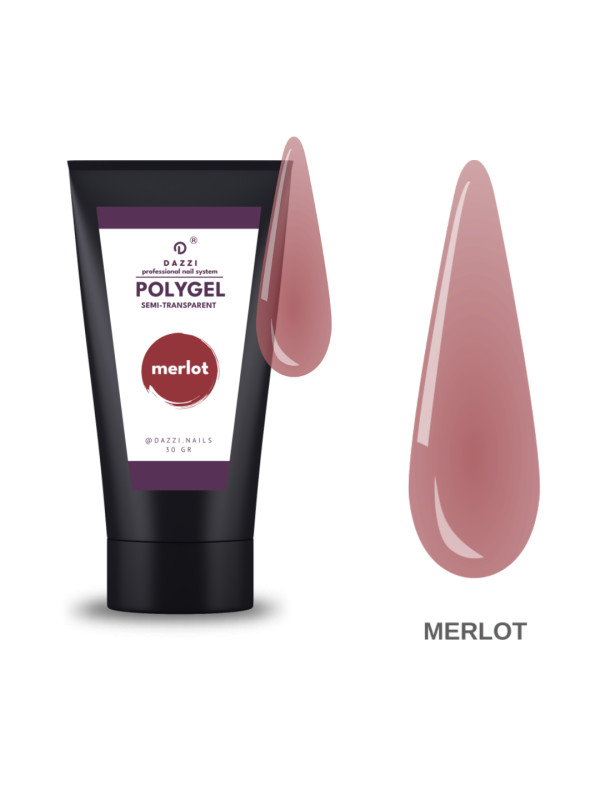 Halbtransparente Polygel-Kunst „Merlot“, 30 gr