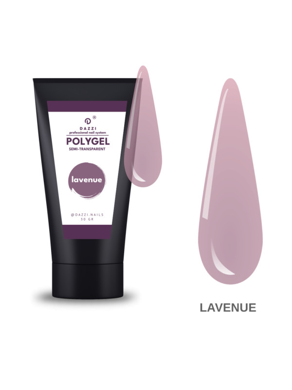 Art polygel semi-transparent "Lavenue", 30 gr