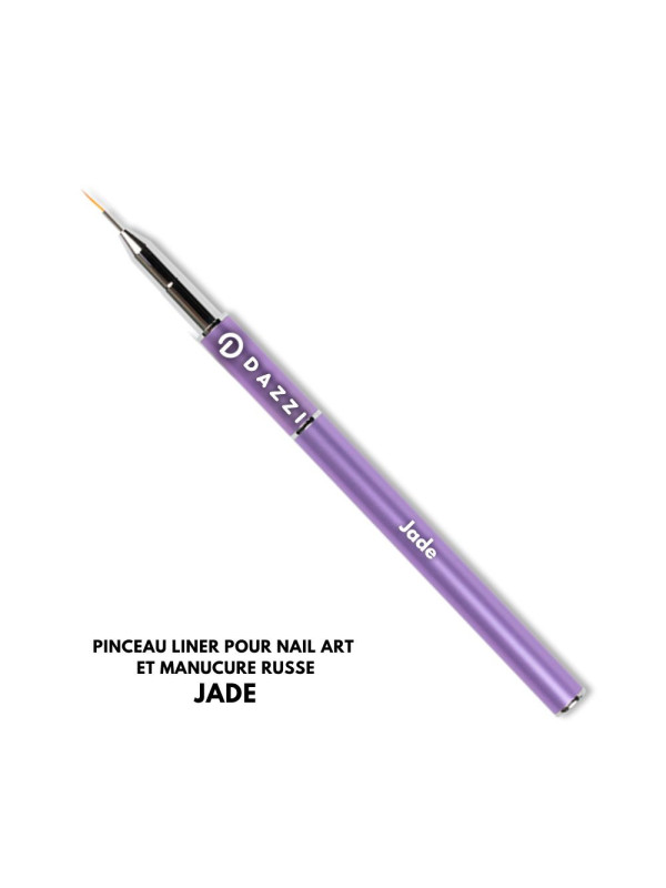 Pinceau pour nail art sitnétique, liner épais 7mm, JADE