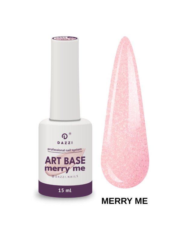 Base camouflage pailletée "Merry me" pour VSP ou Gel,15ml