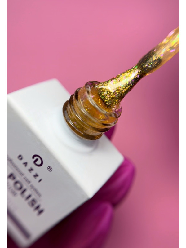 Semipermanenter Lack „Tien“ 243, gold/orange, 10ml