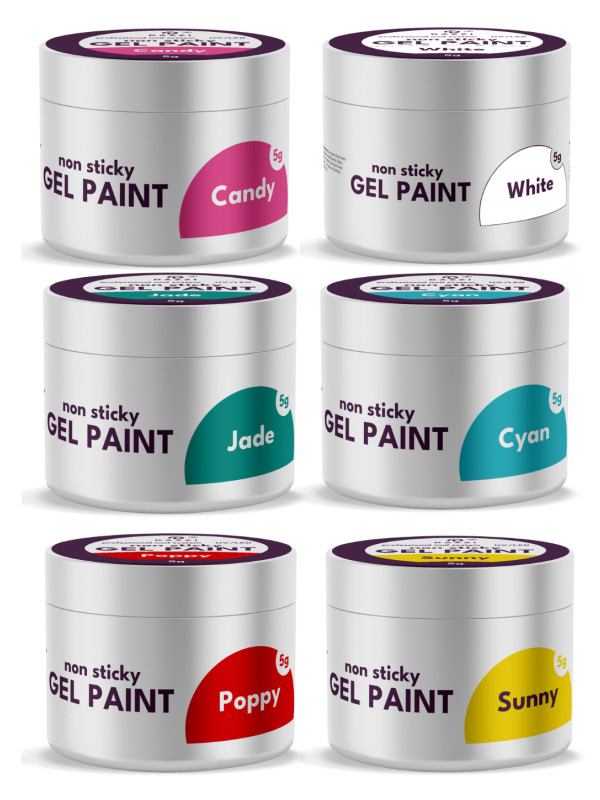 PACK 6 Gel Paint "L'ETE", 5GR