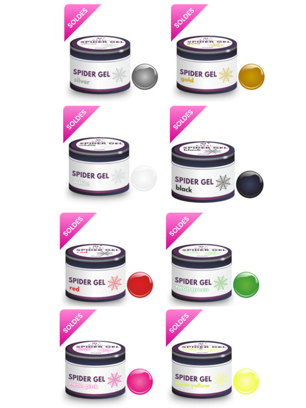 PACK 8 Spider Gels 5gr