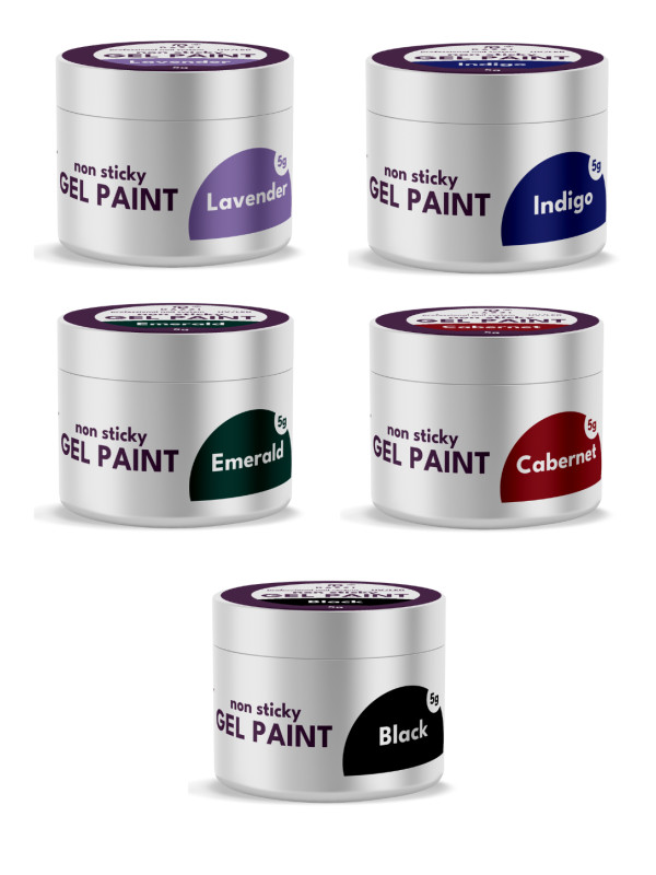 PACK 5 Gel Paint "L"HIVER", 5GR